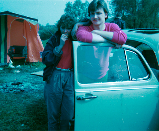 1983, Pfingsten Grietherort-Bettina und Peter